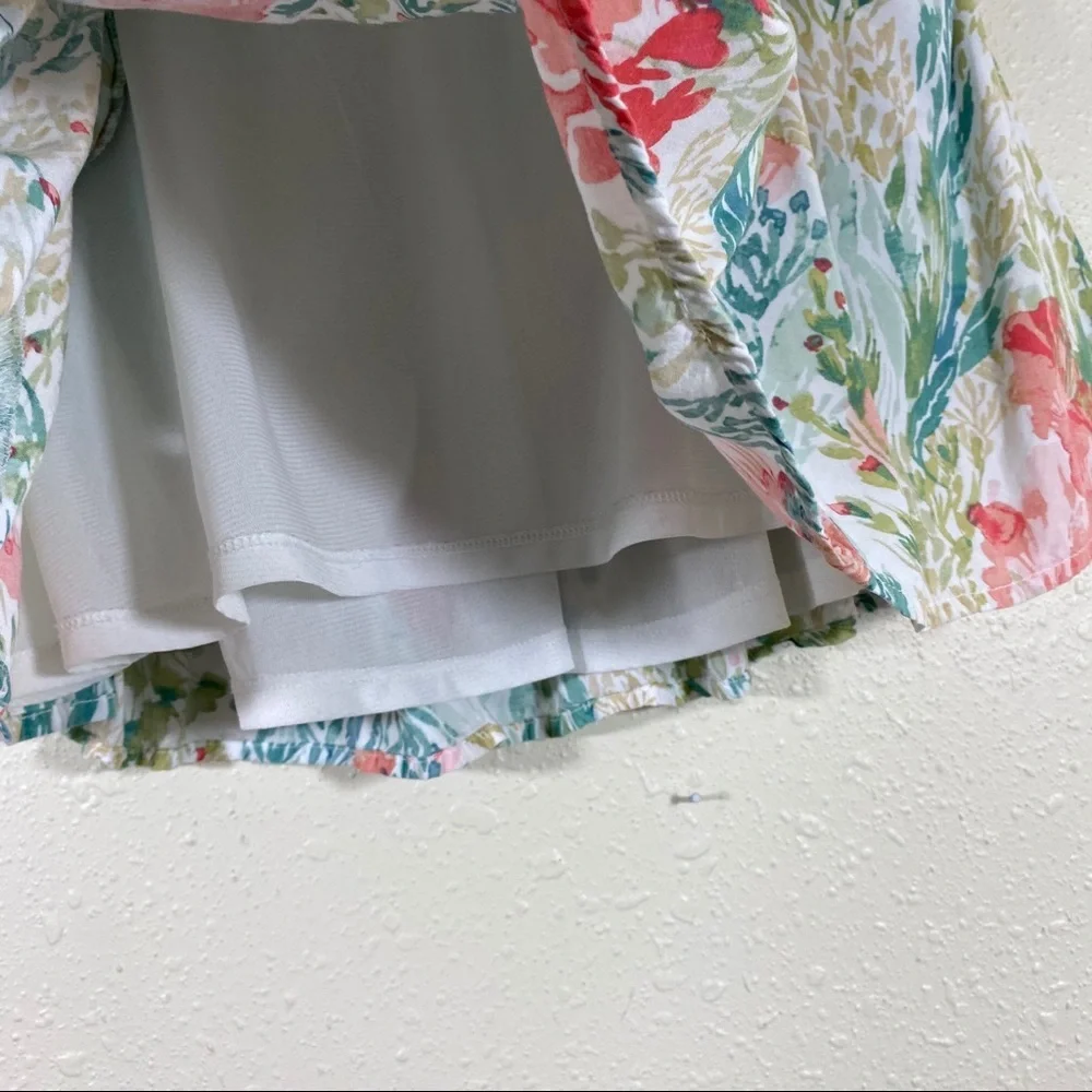 Old navy mini skirt XS Floral skirt Full A- line Pleated Pockets fully l…